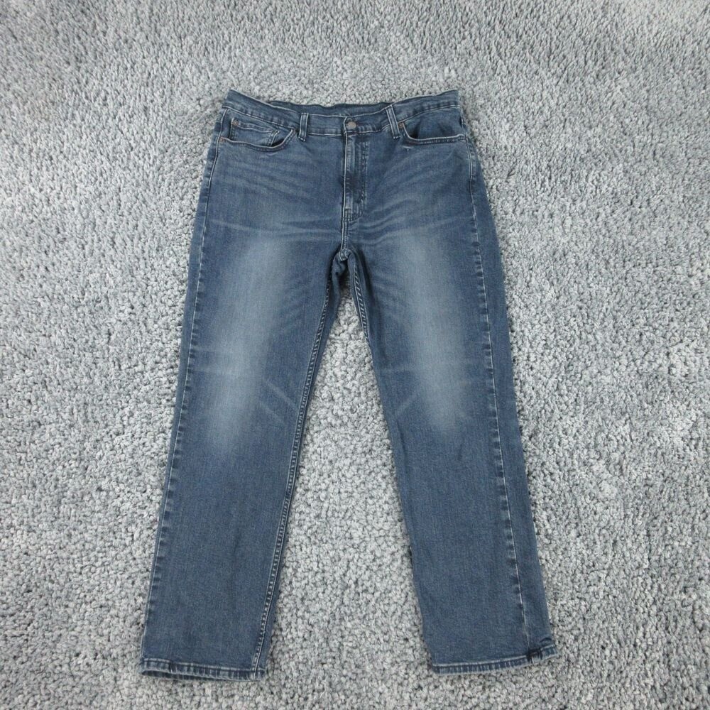 Levis 514 Jeans Mens 38x30 Blue Denim Straight Leg 36x29*